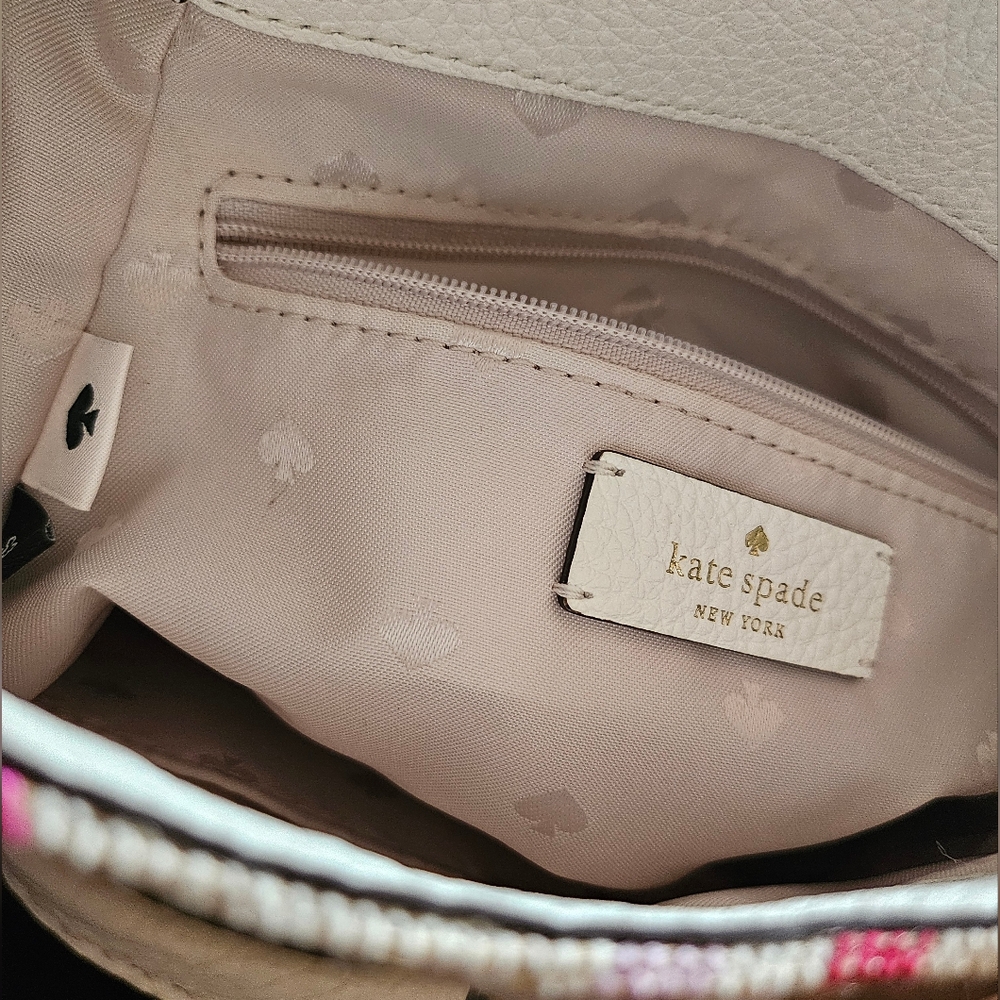 Kate Spade Canvas & Pebbled Leather Backpack! NWOT! - Picture 14 of 15